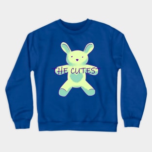 The cutest bunny green Crewneck Sweatshirt